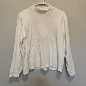 White long sleeve turtle neck